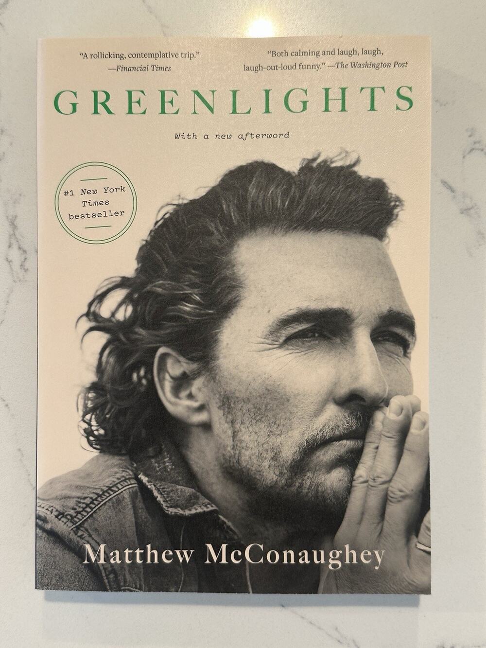 Greenlights by Matthew McConaughey Autograph Book Signed Auto Paperback #4